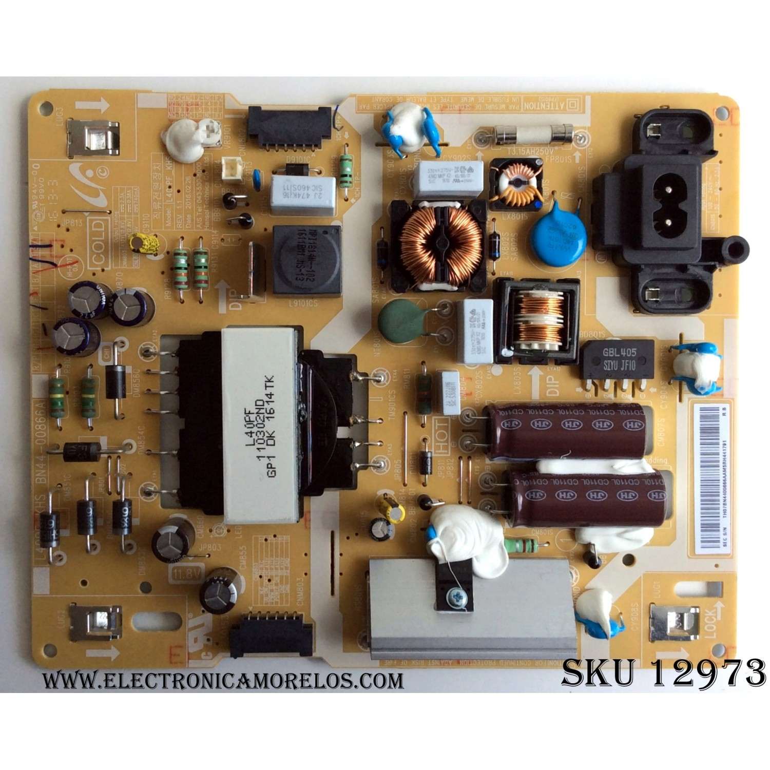 FUENTE / SAMSUNG BN44-00866A / BN4400866A / L40PF_KHS / MODELOS UN40K5100AFXZA / UN40K5300AGXUG / UN40K5300AGXZD / UN40K5300AFXZX / UN40K5300AFXZP / UN40K5100AKXZL / UN40K5100AFXZX / UN40K5100AFXZP / UN40K5100AGXUG / UN40K5100AFXZA DA01
